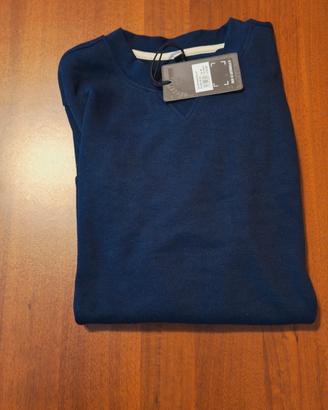 Felpa girocollo Cotton & Silk colore Blu, misura M