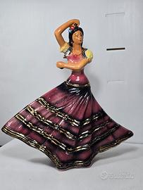 ceramica ballerina di flamenco vintage