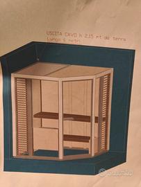 Sauna Tylo modello Impression i1915 corner bianca