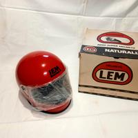 Casco LEM N.I.B. tg L vintage rosso