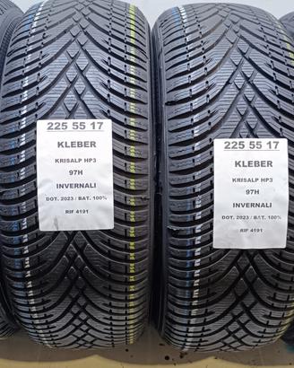 4 GOMME 225 55 17 KLEBER INV 100%RIF4191