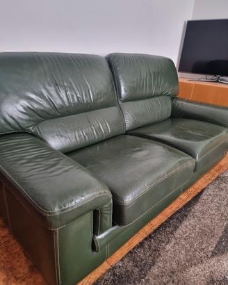 divano letto piu divano 2 posti pelle bizonte 