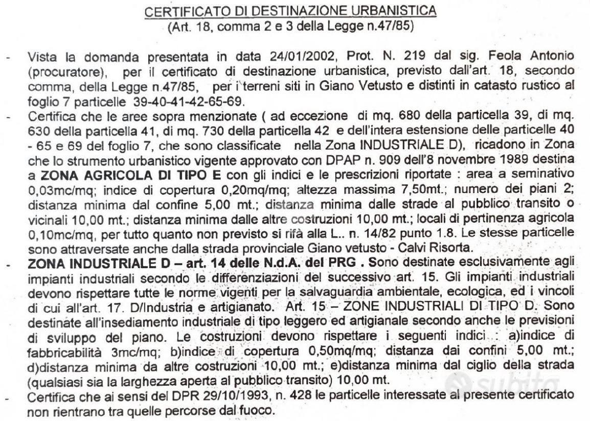 TERRENO A GIANO VETUSTO - Vista 4