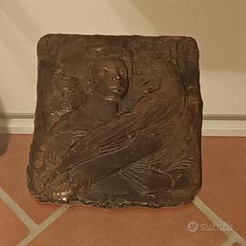 Placca di bronzo di Domenico Purificato(1915-1984)