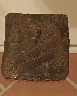 Placca di bronzo di Domenico Purificato(1915-1984)