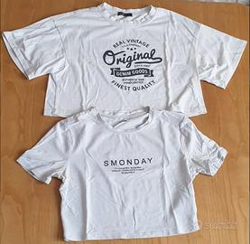 T-shirts corte donna Tezenis e Shein taglie M e S