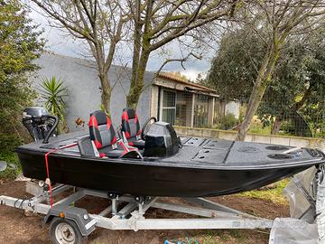 Bass boat + carrello 650kg