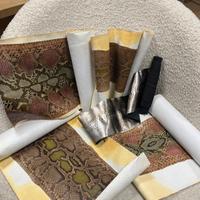 Pitone in pelle per borse e scarpe.