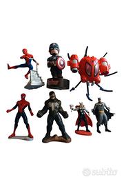 Lotto 7 personaggi Marvel e DC Action Figure