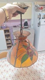  lampadario vetro mosaico