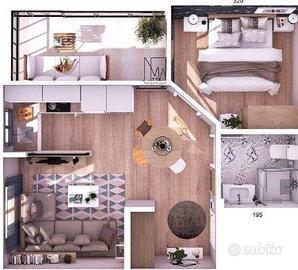 Accogliente bilocale arredato a Samarate