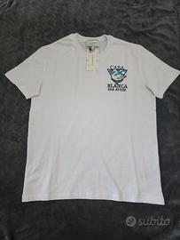  Maglietta Casablanca Bianca con Stampa Cigno