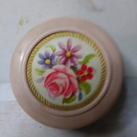 Vecchio portaborotalco con piumino anni 50/60