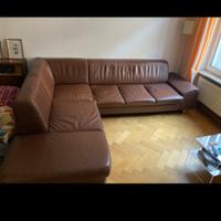 Diavano in pelle marrone