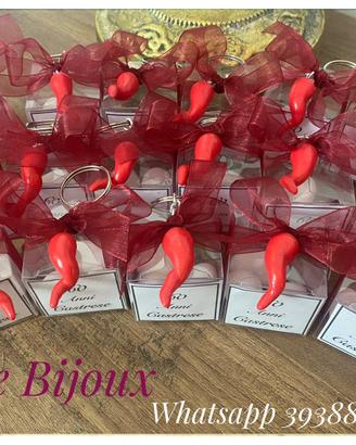 Bomboniera corno portafortuna portachiavi