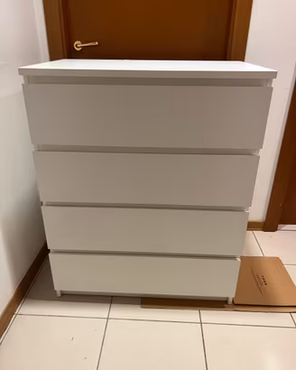   IKEA MALM Cassettiera 4 Cassetti Bianca - Usata