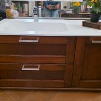 mobile bagno sospeso in stile povero
