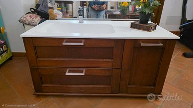 mobile bagno sospeso in stile povero