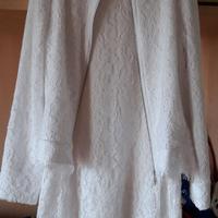 Vestito e giacchetto in pizzo bianco 12/13 anni