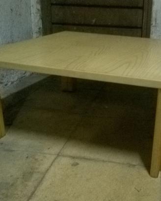 tavolino quadrato legno