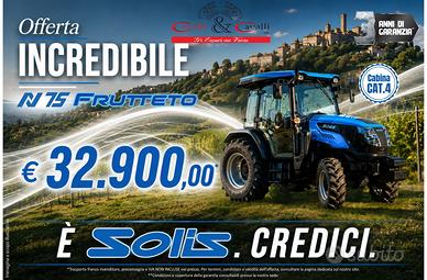 TRATTORE SOLIS N75 FRUTTETO con allestimento premi