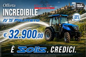 TRATTORE SOLIS N75 FRUTTETO con allestimento premi