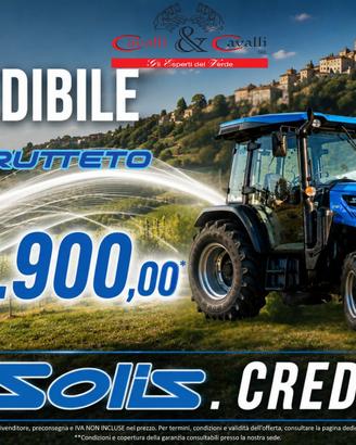 TRATTORE SOLIS N75 FRUTTETO con allestimento premi