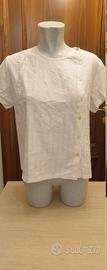 Blusa vintage Giorgio Kauten ricamata cotone L 50