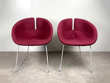 Coppia poltrone design Moroso Fjord