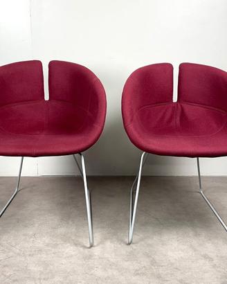 Coppia poltrone design Moroso Fjord