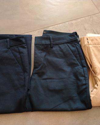 loto pantaloni Zara, MaxMara e Calliope tg 38 