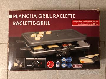Raclette barbecue grill piastra elettrica