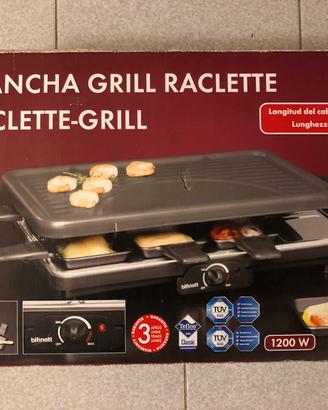 Raclette barbecue grill piastra elettrica