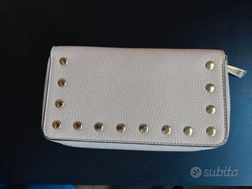 Portafoglio Donna Carpisa Nuovo Doppio Zip Cipria