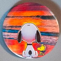 SPILLA SNOOPY E WOODSTOCK AL TRAMONTO 