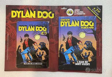 Dylan Dog cartonato + targa speciale 40 anni