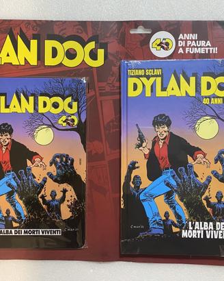 Dylan Dog cartonato + targa speciale 40 anni