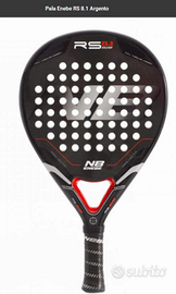 Pala padel racchetta Enebe RS 8.1 Silver argento