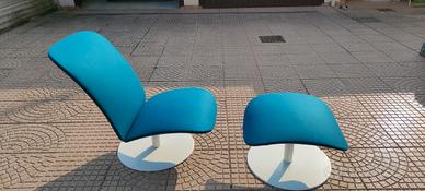 poltrona con pouf 