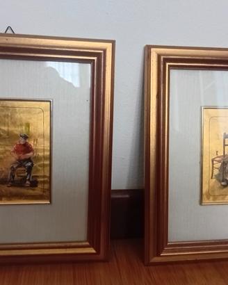 Quadri su foglia d’ oro