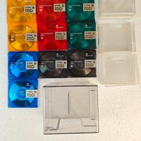 10 Minidisc Colorati TDK 74 con custodia 