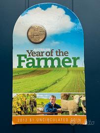 Moneta FDC 1$ Australia 2012 - Year of the Farmer