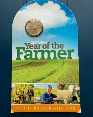 Moneta FDC 1$ Australia 2012 - Year of the Farmer