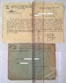 Autografi d'epoca fascista corrispondenza fascismo