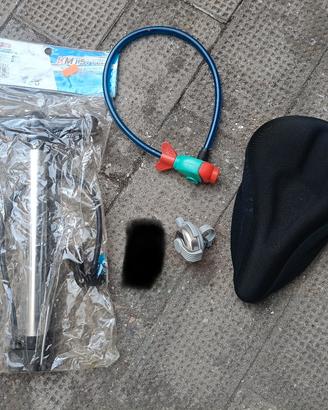 set accessori bicicletta 