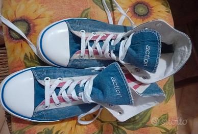 Sneakers alte in tela