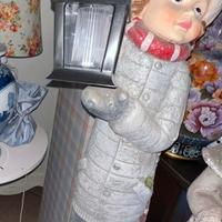 Statua angelo con lanterna