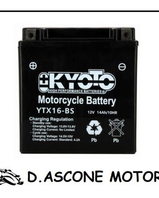 Batteria GTX16-BS senza manutenzione con pacco aci
