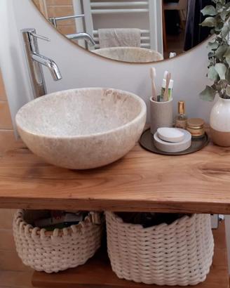 TOP BAGNO, TAVOLI, MENSOLE IN LEGNO MASSEL