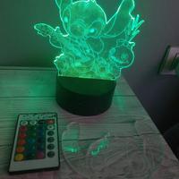 Lampada LED Stitch con telecomando